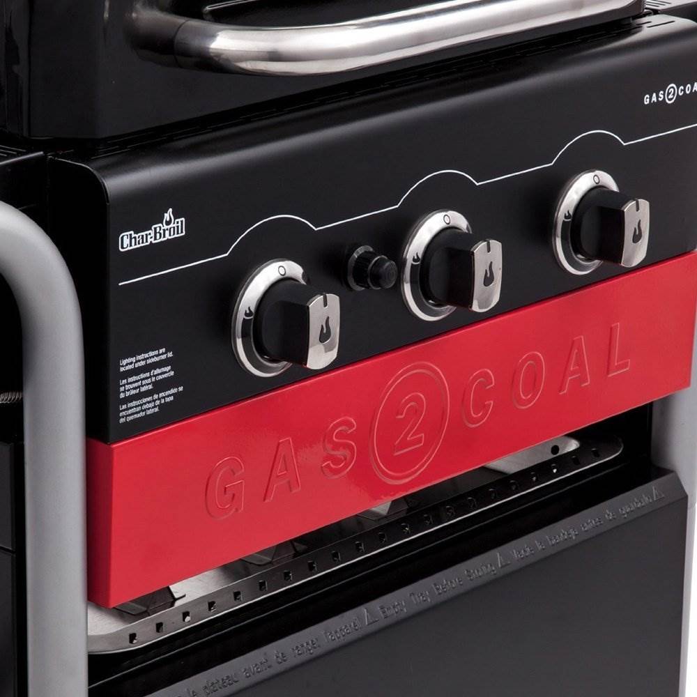 Char-Broil Gas2Coal 3 Burner Gas/Charcoal Combo Hybrid Barbecue Grill (Open Box)