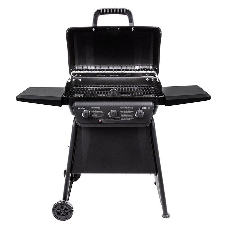 Char-Broil Classic 3 Burner Outdoor Backyard Barbecue Cooking Propane Gas Grill