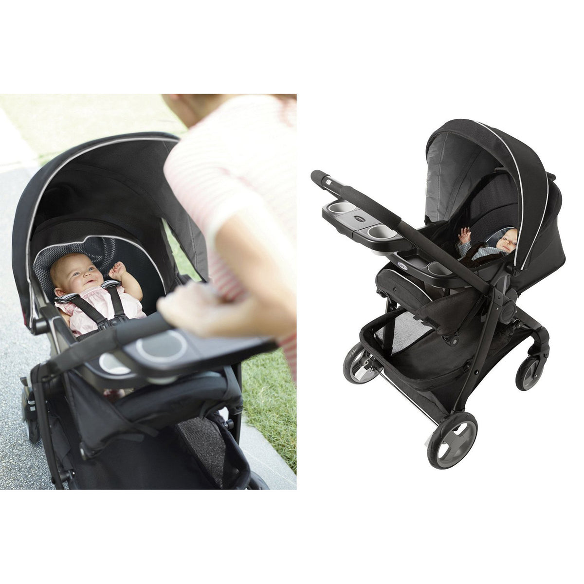 Graco Modes Click Connect Stroller Infants and Toddlers, Onyx (Open Box)