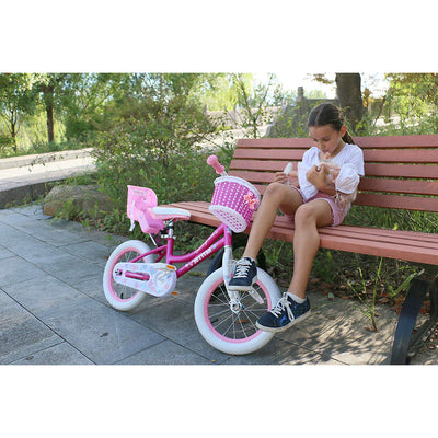 JOYSTAR Angel 16-Inch Girls Bicycle Kids Bike with Training Wheels (For Parts)