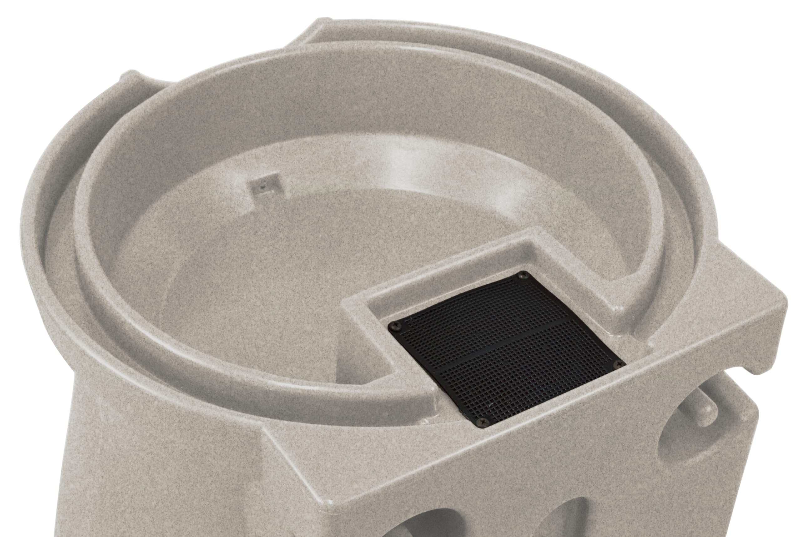 Good Ideas R50 Gallon Rain Water Saver Wizard Barrel Urn, Sandstone (Used) - VMInnovations