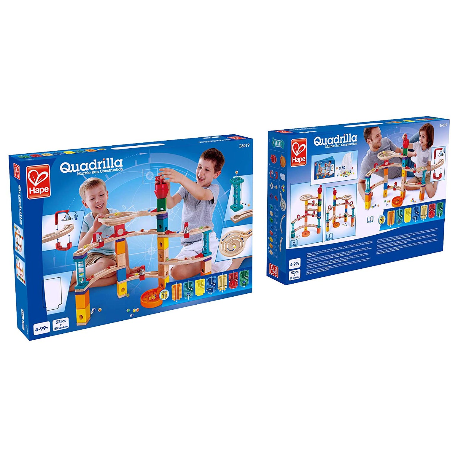 Hape Castle Escape Quadrilla Wooden Marble Run Construction Building (Open Box) - VMInnovations
