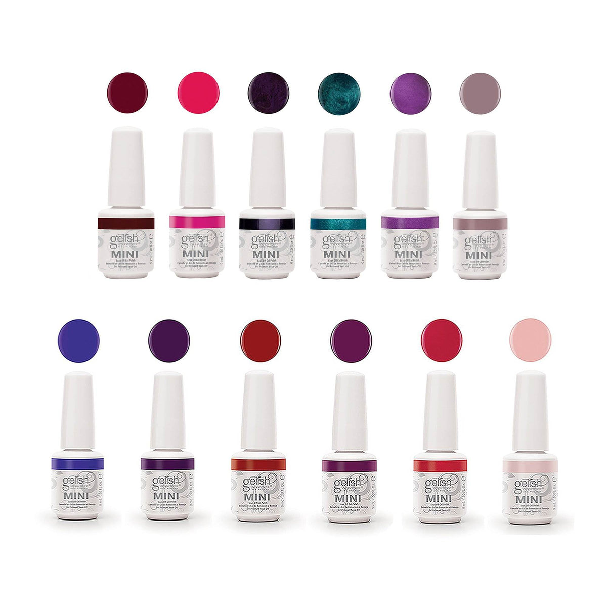 Gelish Mini 9mL Intergalactic Glam + Fearless & Fun Kung Fu Flair Gel Polish Set