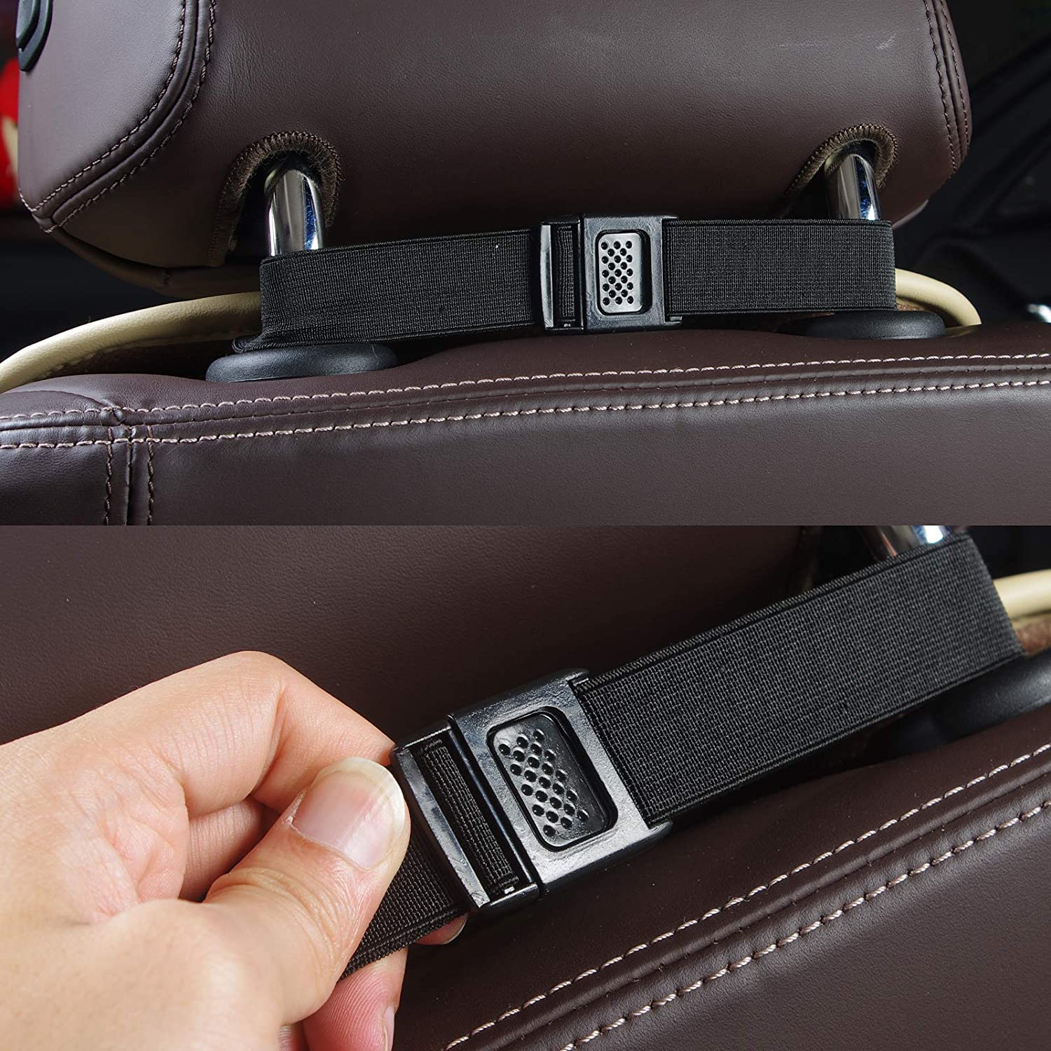 ISFC INSURFINSPORT Leather Front Inside Car Seat Cover, Black and Red (Used)