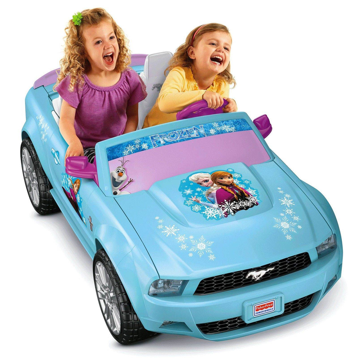 Fisher Price Power Wheels Disney Frozen Ford Mustang Electric Vehicle(For Parts)
