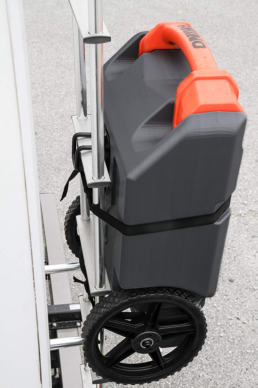 Camco Rhino Portable 21 Gallon RV Waste Tank Holding Hose & Accessories (2 Pack) - VMInnovations
