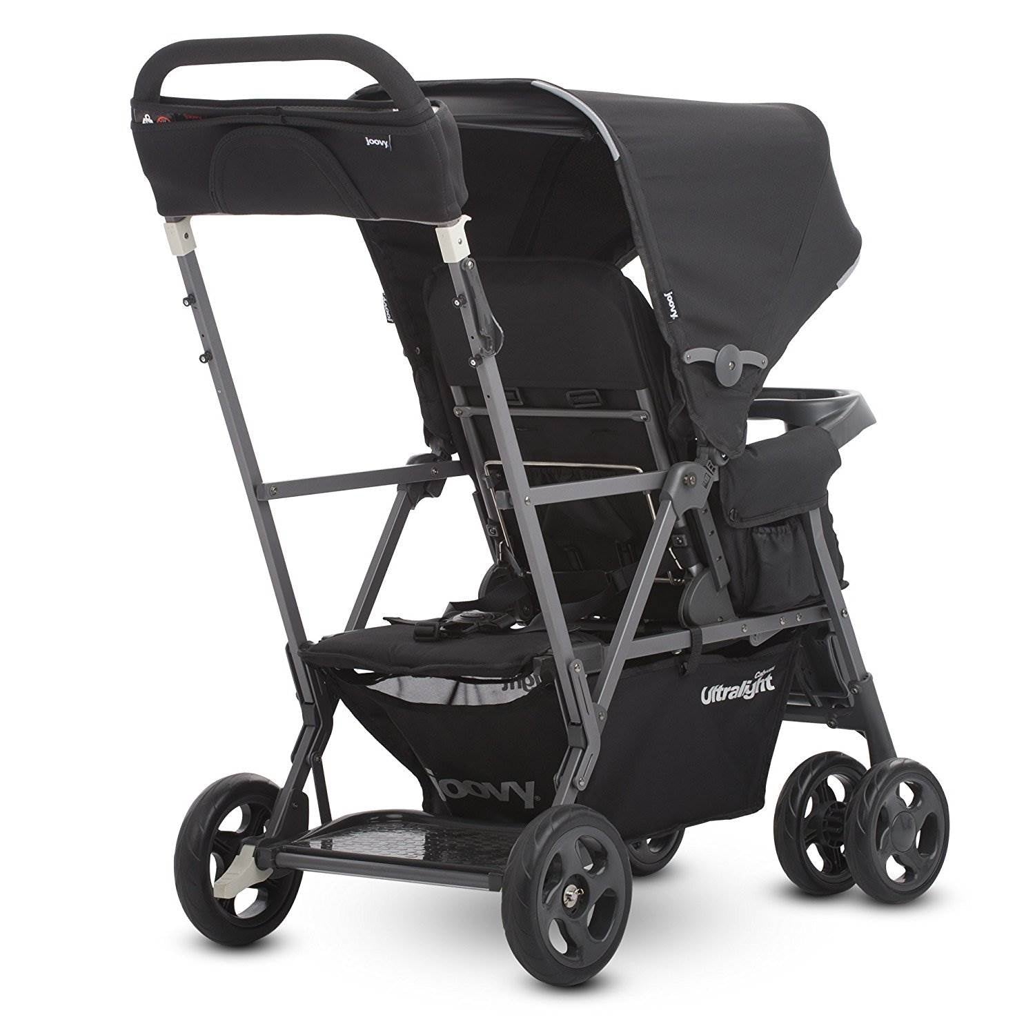 Joovy Caboose Ultralight Stand-On Tandem Lightweight Stroller, Black | Open Box