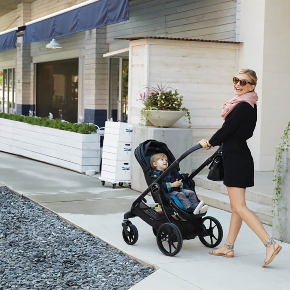 Baby Jogger Front/Rear Facing Reclining Stroller, Black & Teal | Open Box