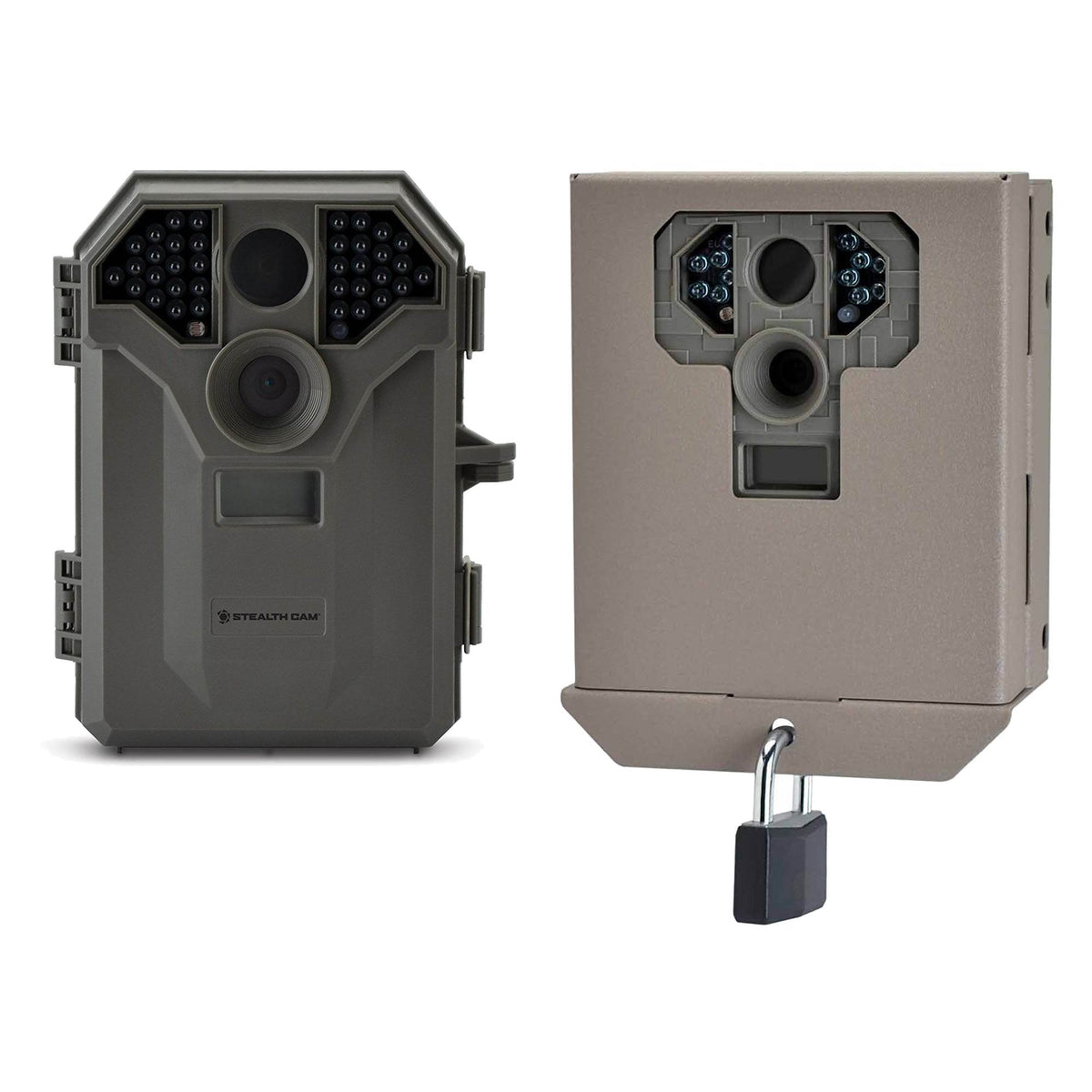 Stealth Cam 8MP No Glo Infrared Game Trail Camera with Video and Security Case