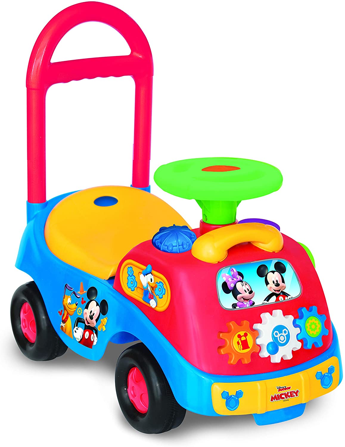 Kiddieland Toys Disney Mickey and Friends Gears Ride On Toy Car (Open Box)
