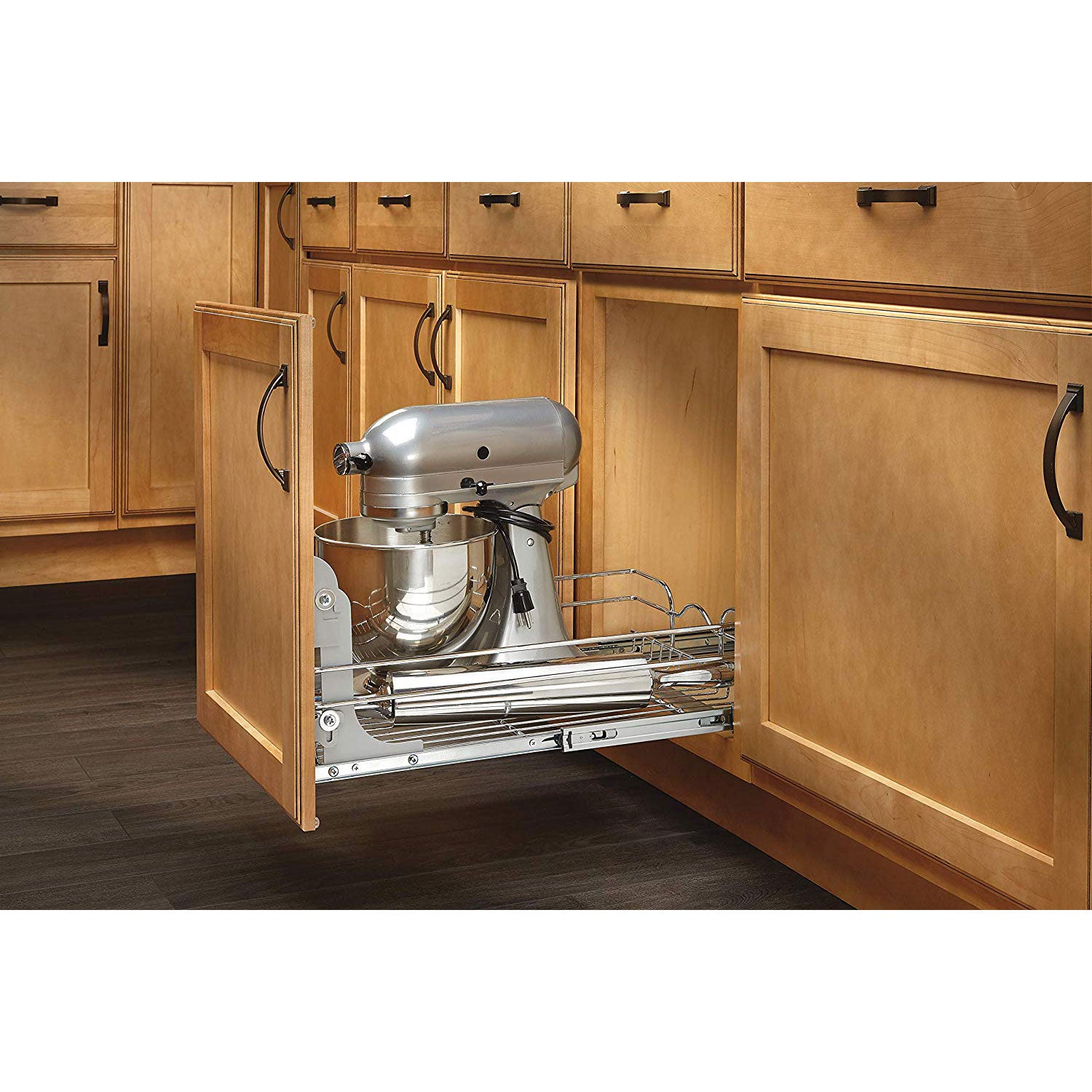 Rev A Shelf 5WB1-0918-CR 9 x 18 Inch Kitchen Cabinet Pull Out Basket (4 Pack) - VMInnovations