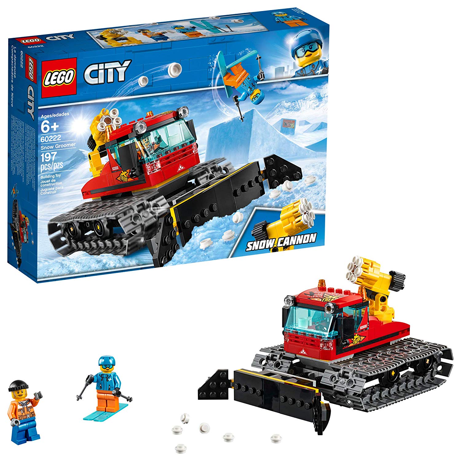 LEGO 6251514 City Snow Groomer Vehicle Build Set with Driver and Skier Figures