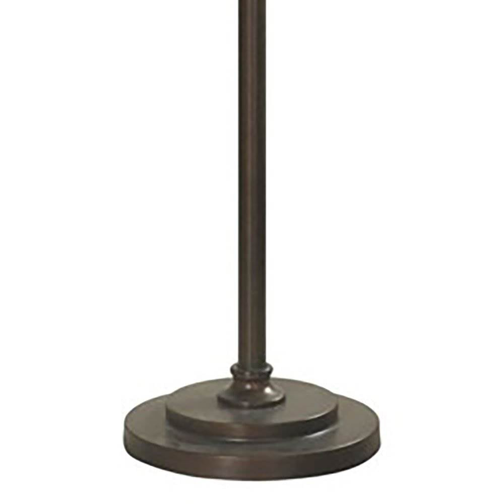 Collective Design 72-Inch Floor Lamp with 3 Glass Dimple Shades Bronze (Refurbished)