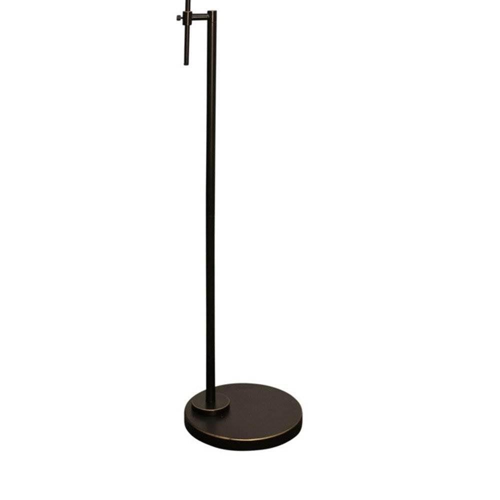 Stylecraft Bronze Adjustable Height Floor Reading Lamp w/ Glass Shade (Open Box)