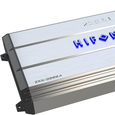 Hifonics ZXX-2000.4 2000W 4 Channel Class A/B Bridgeable Amplifier w/ Wiring Kit