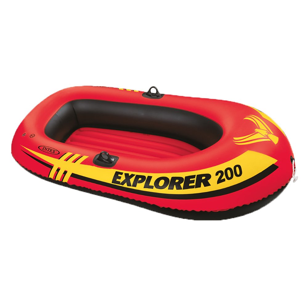 Intex Explorer 200 Inflatable 2 Person River Raft Set w/ 2 Oars & Pump (5 Pack) - VMInnovations