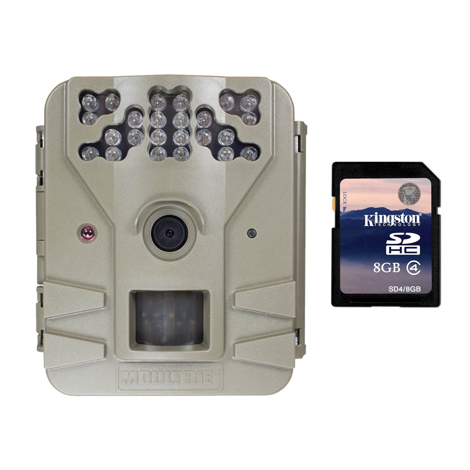 Moultrie Game Spy 2 Plus 9MP Low Glow Infrared Game Trail Camera + 8GB SD Card