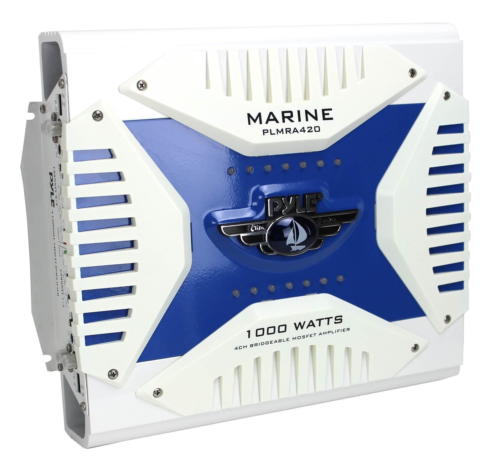 Pyle 1000W 4-Channel Marine Amplifier + VM Audio 4-Gauge Amplifier Wiring Kit