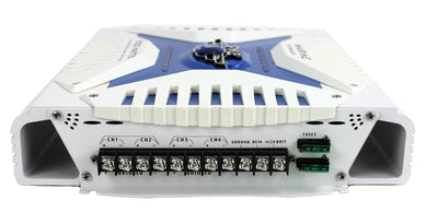 Pyle 1000W 4-Channel Marine Amplifier + VM Audio 4-Gauge Amplifier Wiring Kit