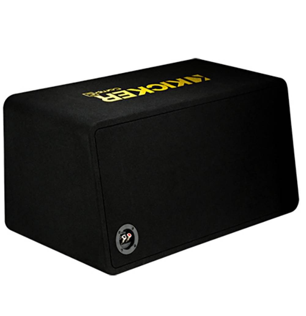 Kicker Dual 10" 1200W Subwoofer Enclosure and 1500W Monoblock Amp w/ Wiring Kit