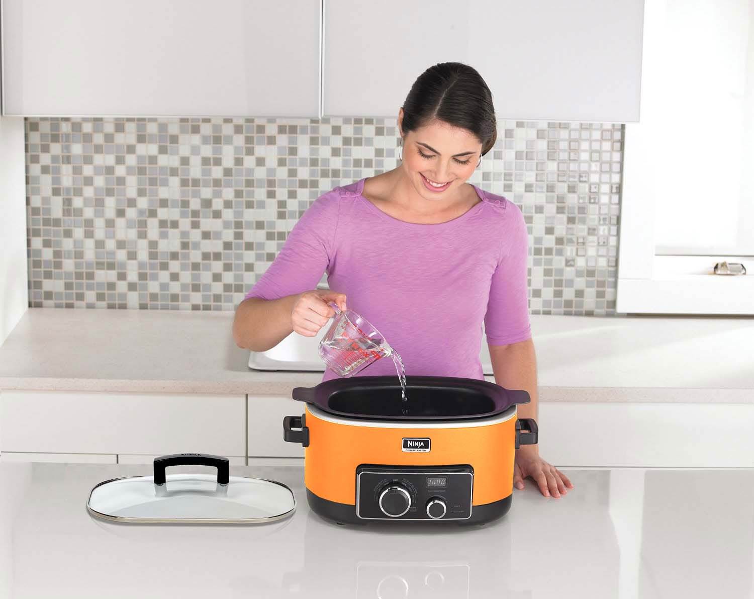Ninja 6 Quart 3 In 1 Orange Multi-System Slow Cooker | Open Box