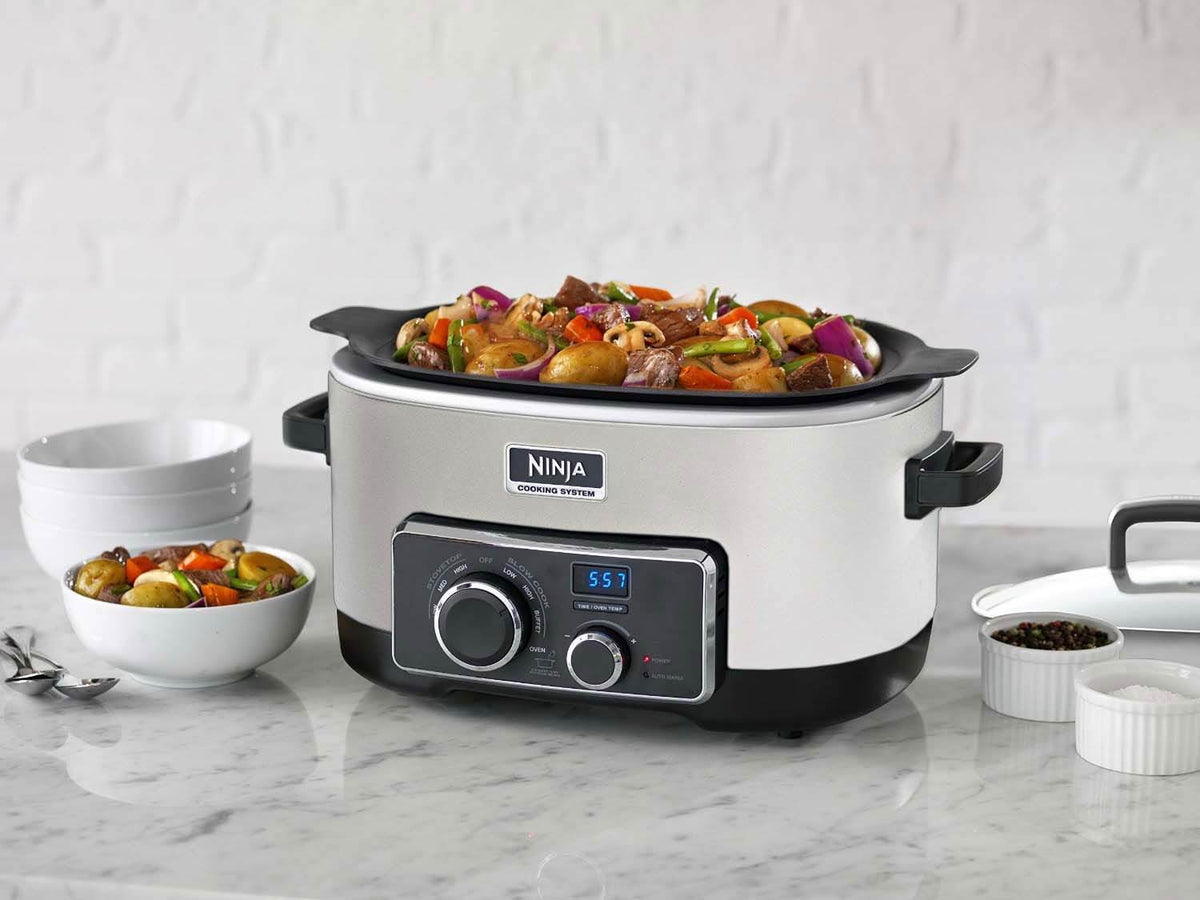Ninja 6 Quart 3 In 1 Silver Multi-System Slow Cooker (Refurbished, Open Box)