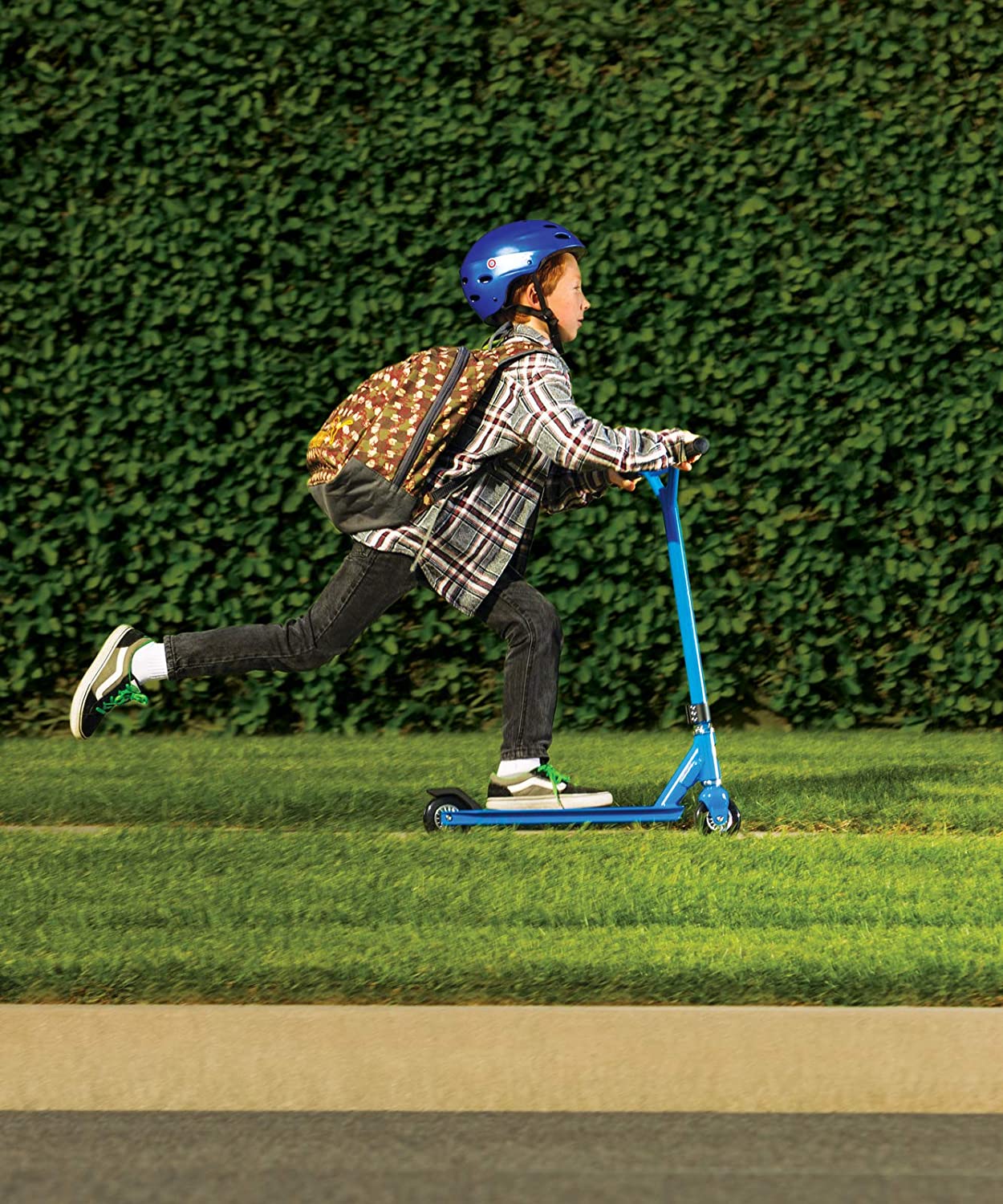 Razor Pro Beast Deluxe Model 19-Inch Deck Aluminum Push Kick Scooter, Blue - VMInnovations