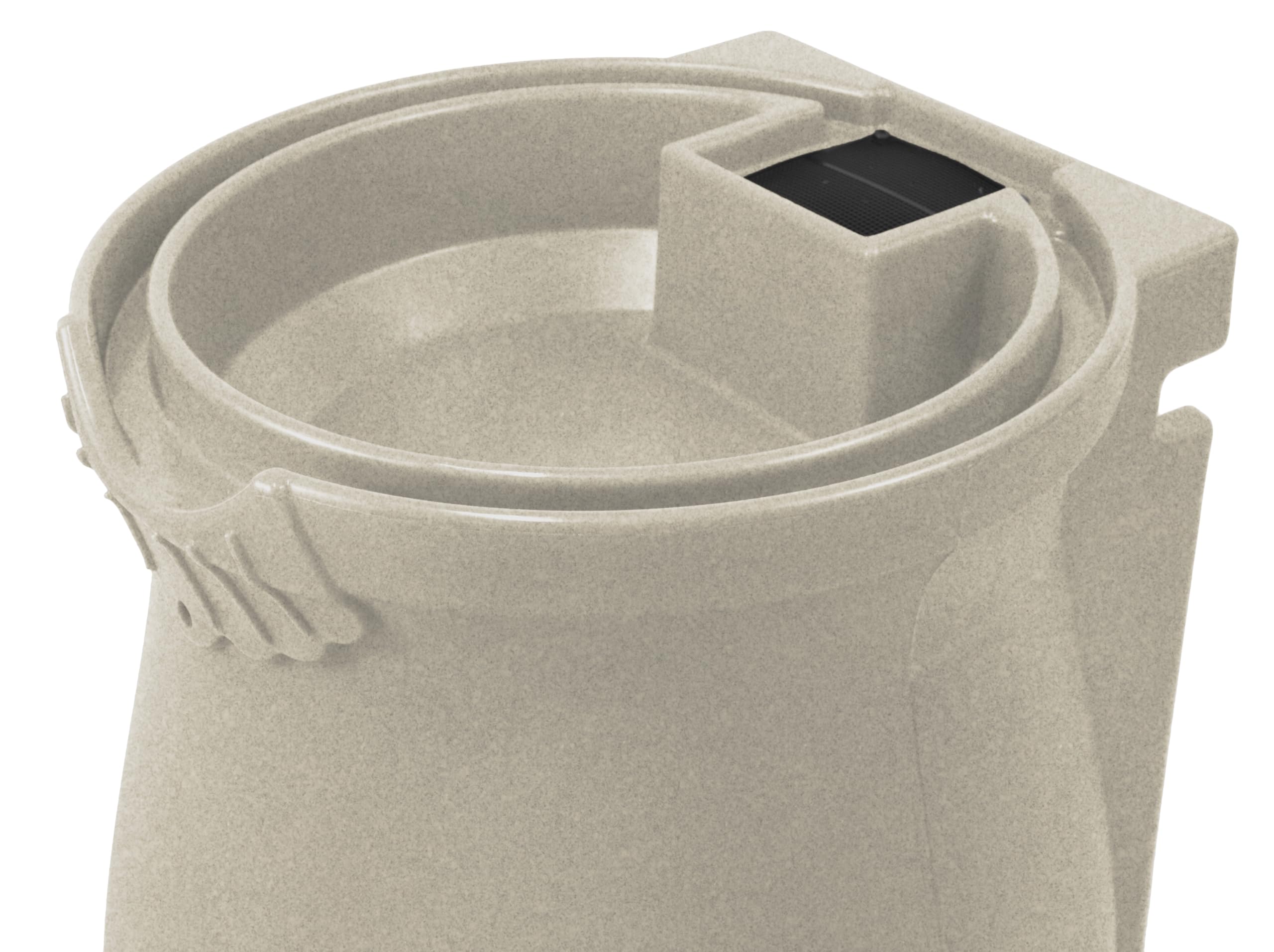 Good Ideas 50 Gallon Rain Water Saver Wizard Barrel Urn, Sandstone (Open Box) - VMInnovations