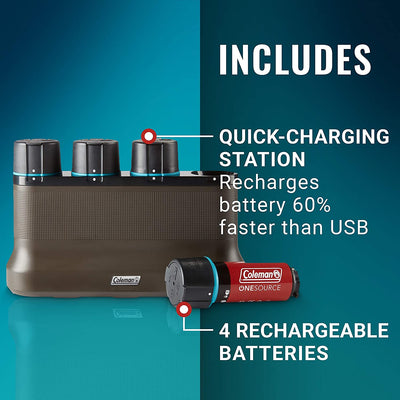 OneSource Rechargeable 4 Port Lithium Ion Battery Charging System(Open Box)