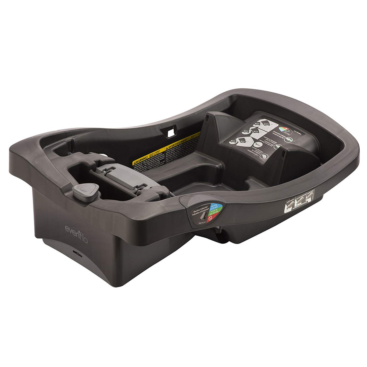 Evenflo LiteMax 35 Infant Rear Facing Durable Car Seat Attachment Base, Black