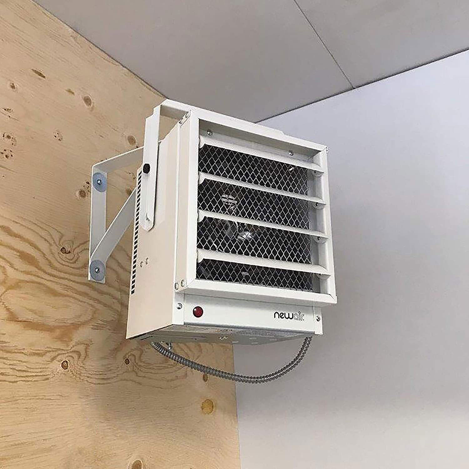 NewAir 240V 5000 Watts Garage Workshop Hardwired Space Heater, White (Open Box) - VMInnovations