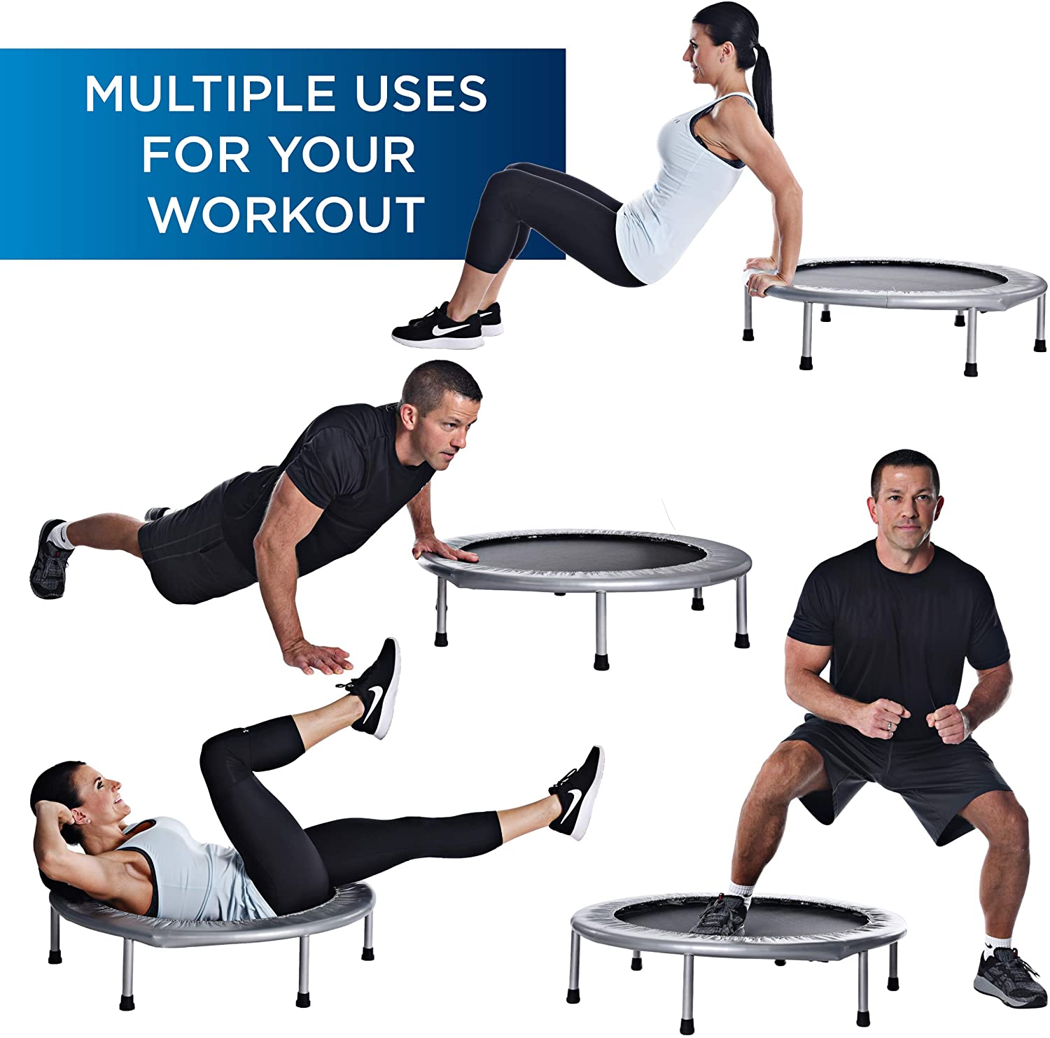 Stamina Products 35-1625 36" Folding Quiet & Safe Trampoline (For Parts) - VMInnovations