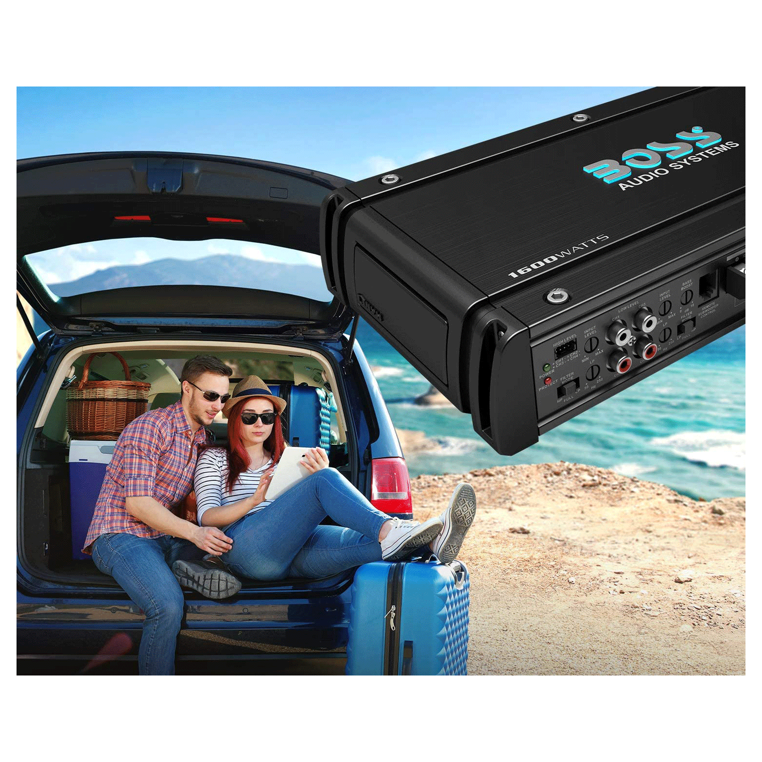 BOSS Audio OX4.400 1600W High Output 4 Channel Full Range Class A/B Amplifier