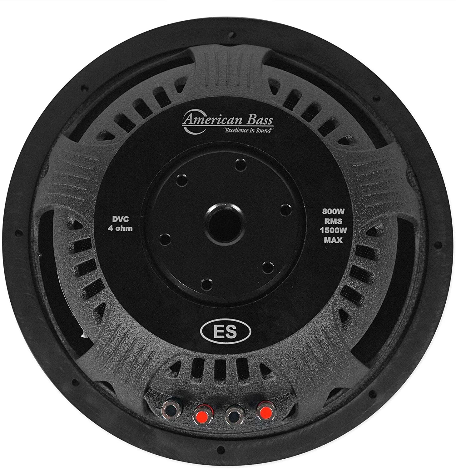 American Bass ES 1244 12" 1500 Watt Subwoofer Speaker with Dual Enclosure Box