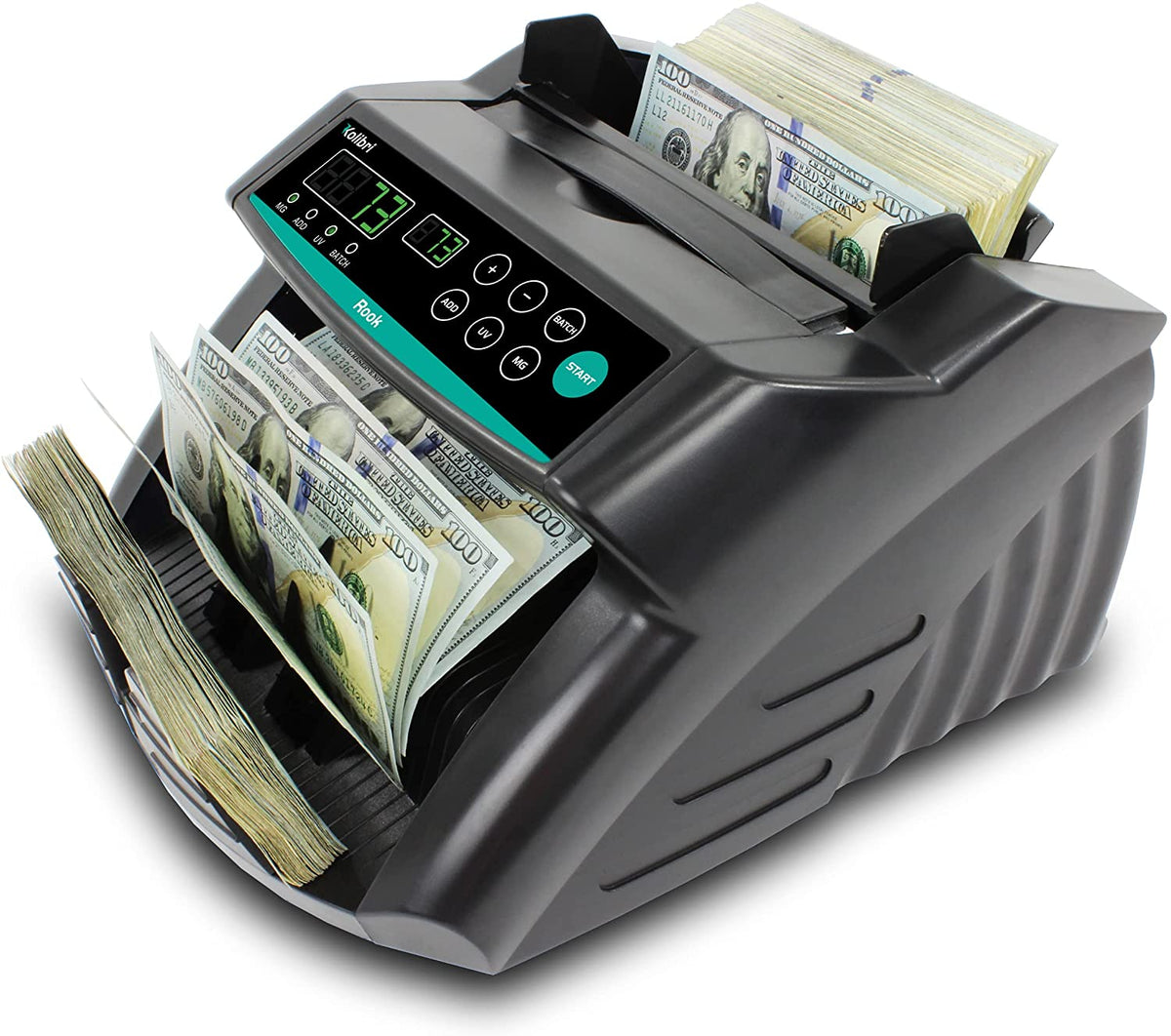 Kolibri Rook Bill Money Counter Machine with Counterfeit Detector (Open Box)