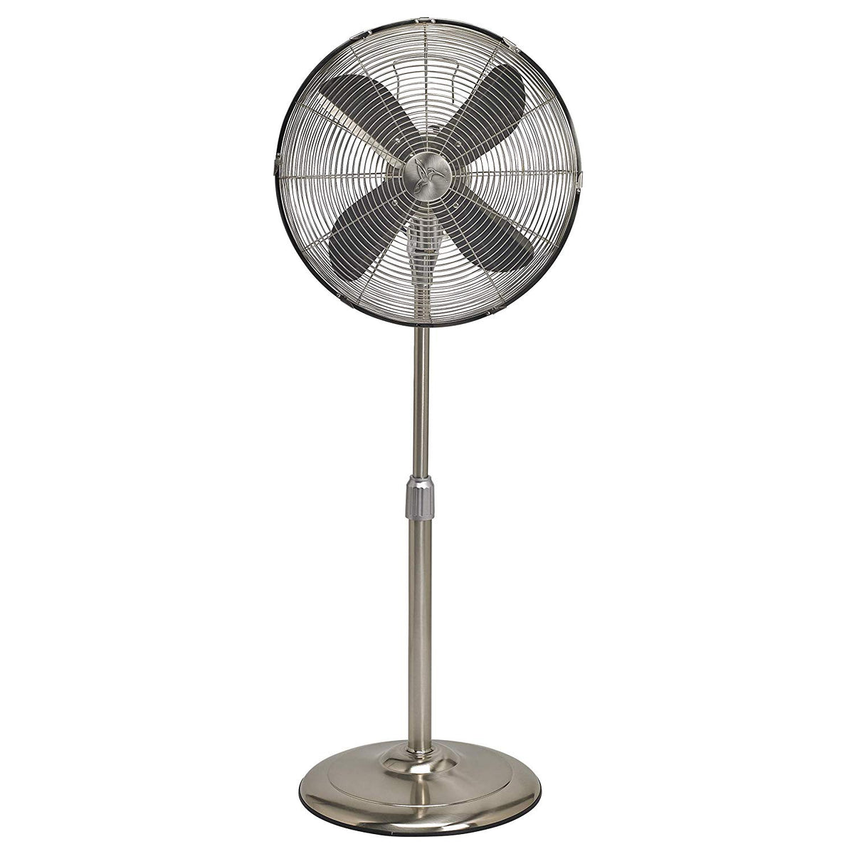 DecoBreeze 17 Inch Brushed Stainless Steel Indoor Floor Fan, Silver (For Parts)