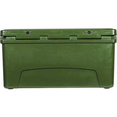 Elkton Outdoors Heavy Duty Portable 110 Quart Rotomolded Insulated Cooler, Green