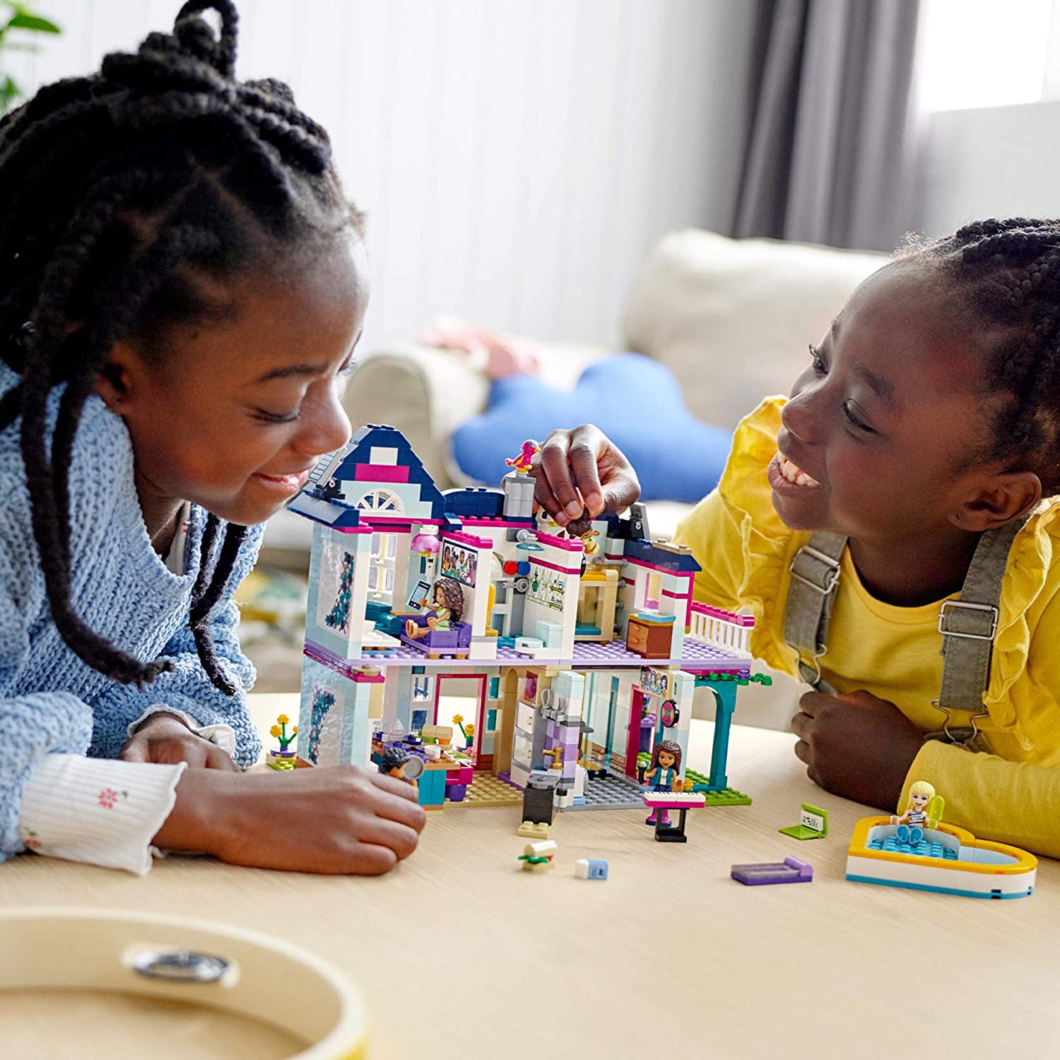 LEGO Friends Andrea's Family House 802 Piece Block Building Set for Kids 6+