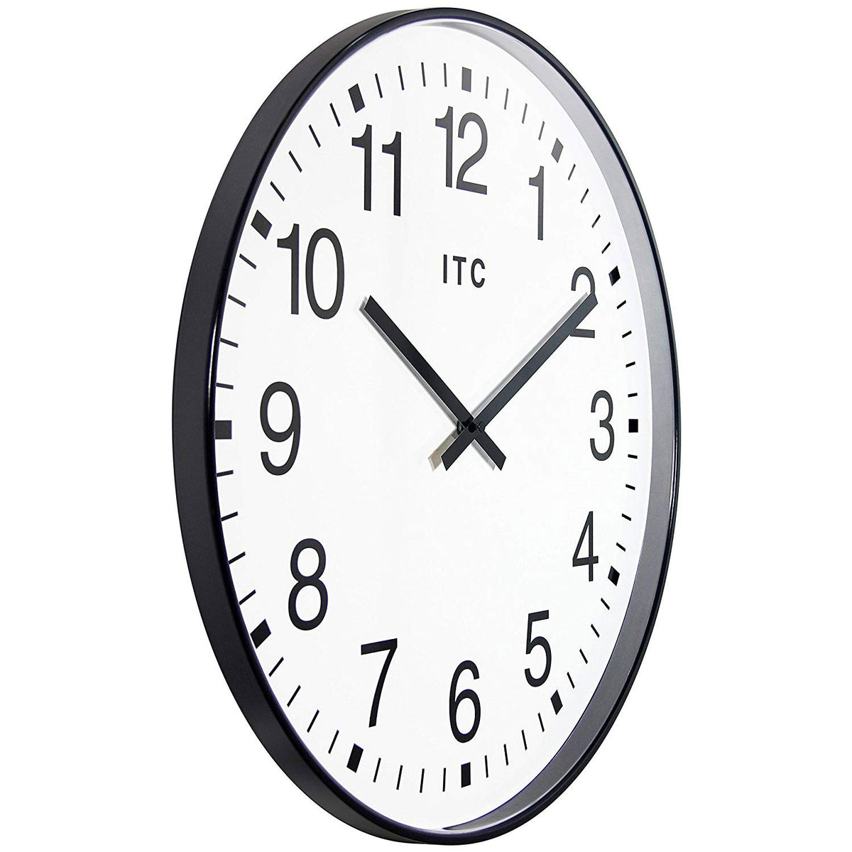 Infinity Instruments 90/0019-1 Oversize 19-Inch Wall Clock, Black White (Used)