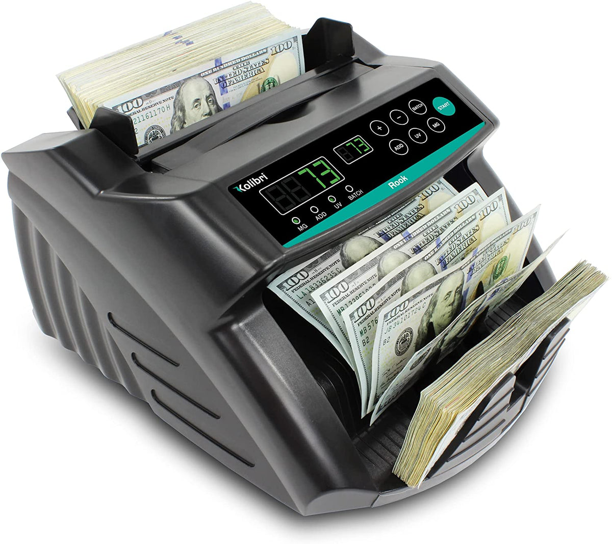 Kolibri Rook Bill Money Counter Machine with Counterfeit Detector (Open Box)