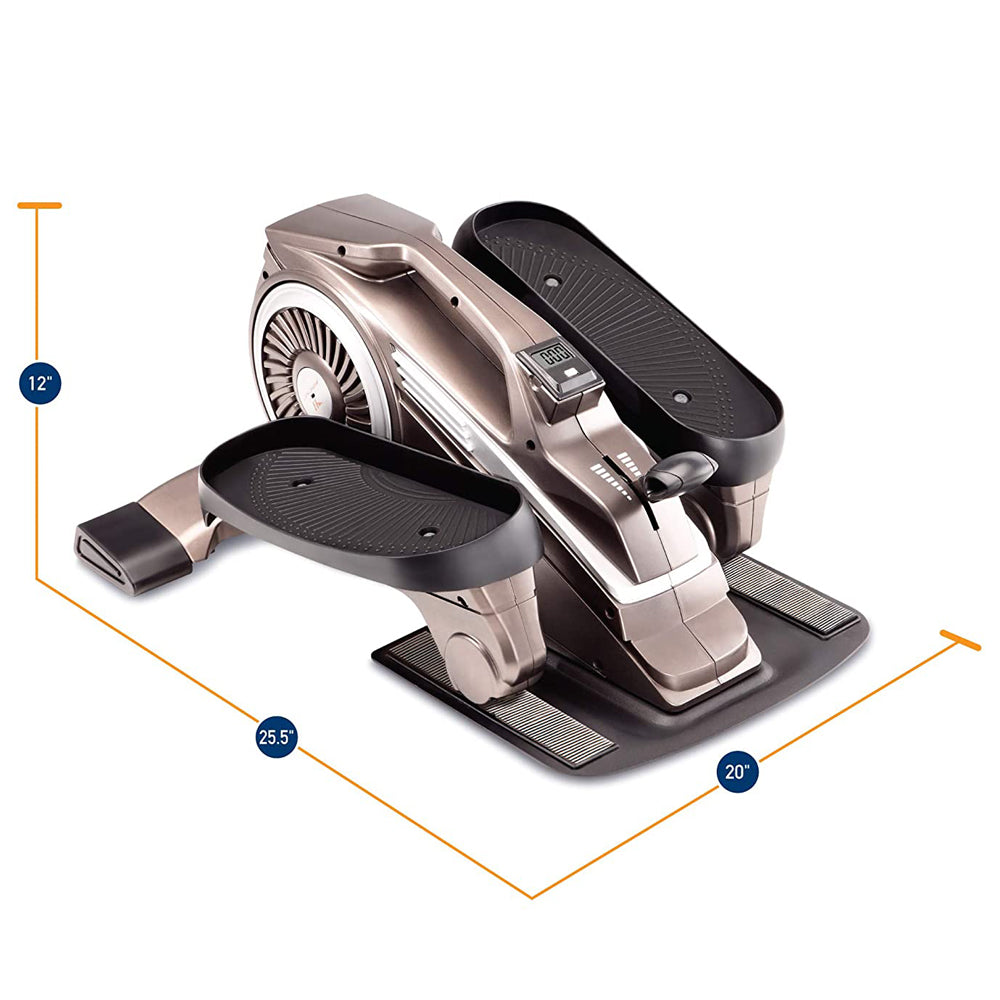 Marcy Bionic Body Home Gym Compact Elliptical Trainer with Resistance Tubes