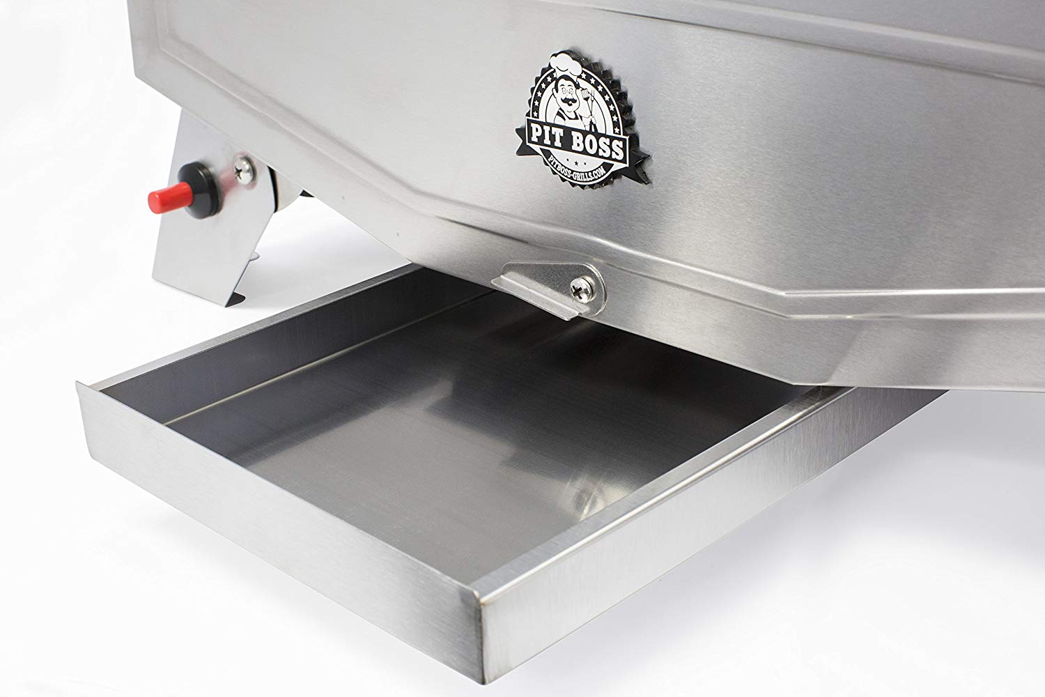 Pit Boss Grills Stainless Steel Portable 2 Rack 1 Burner Propane Gas Grill