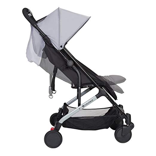 Baby Trend Tri Fold Compact Mini Stroller with Carry Strap, Pebble (Open Box)