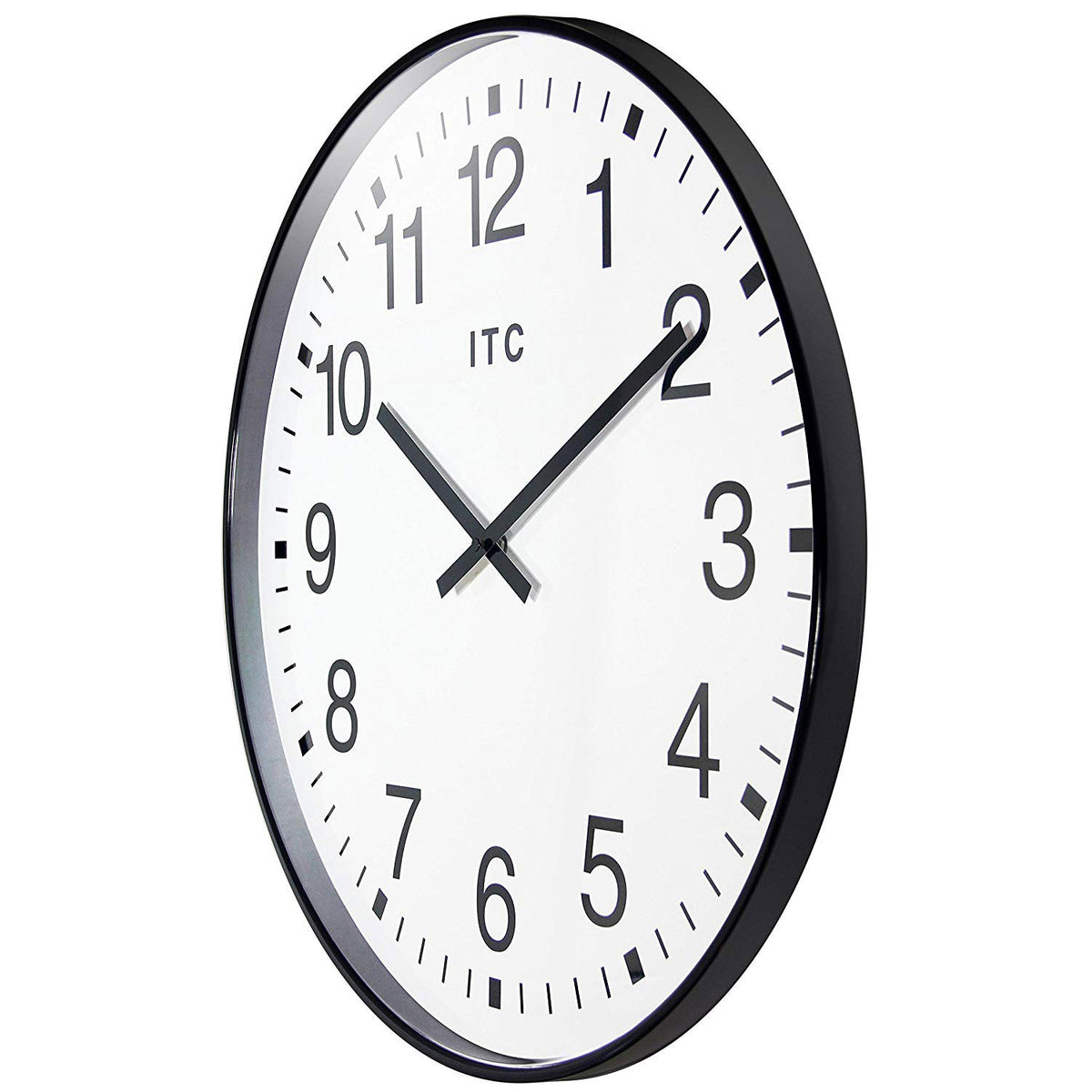 Infinity Instruments 90/0019-1 Oversize 19-Inch Wall Clock, Black White (Used)