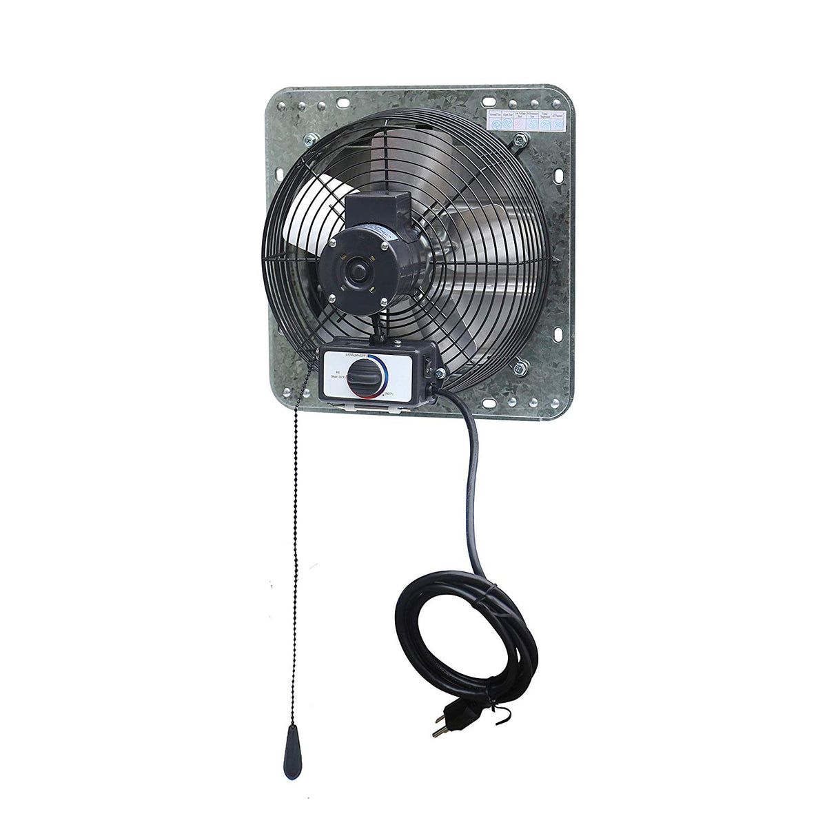 iLiving 3 Speed 10 Inch Exhaust Attic Garage Grow Fan w/ Thermostat (Open Box)