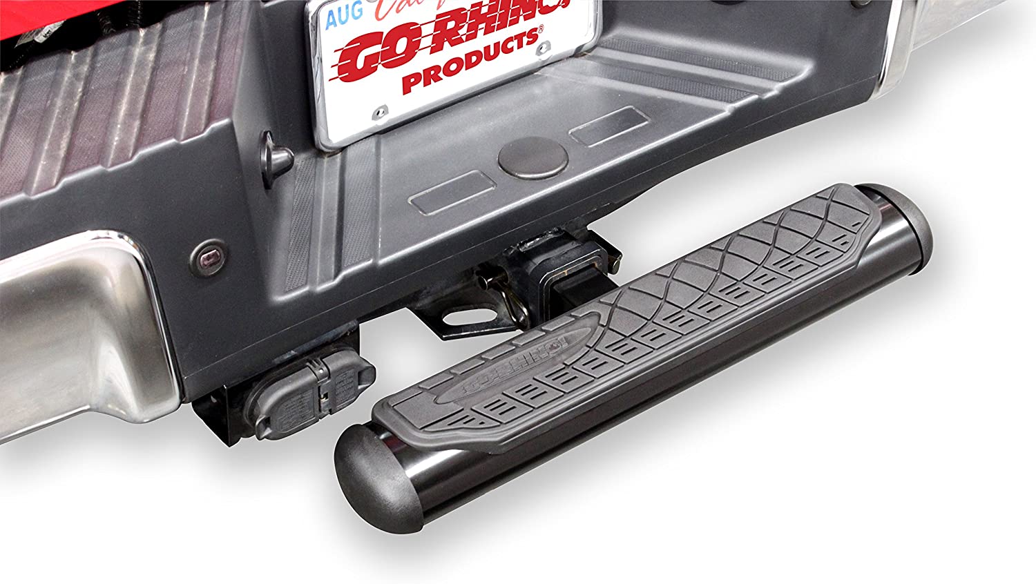 Go Rhino 4-Inch Oval Hitch Step Accessory for 2-Inch Receivers, Black (Open Box)