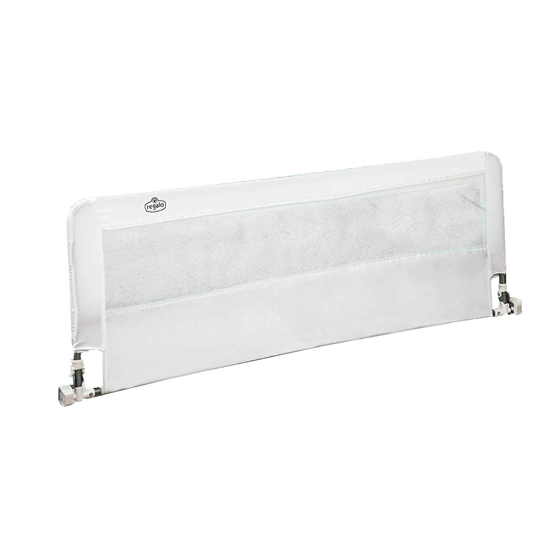 Regalo 20-Inch HideAway Extra Long Safety Support Bed Rail with Mesh Wall, White