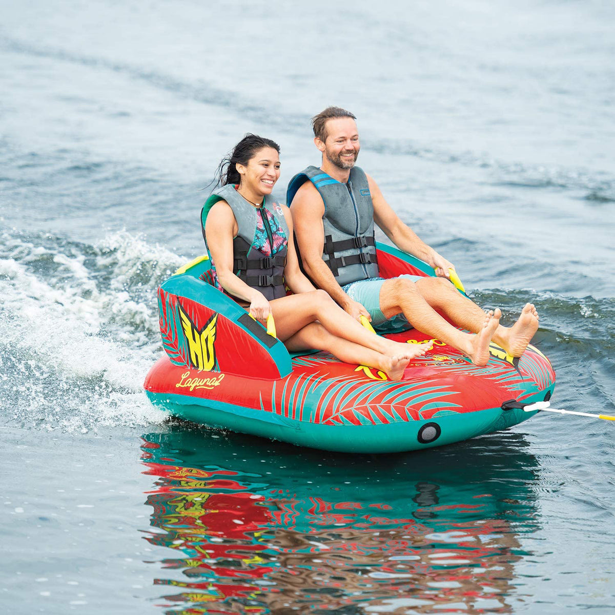 HO Skis Laguna 2-Person Multi-Directional Ride-On Tube with Attachments (Used)