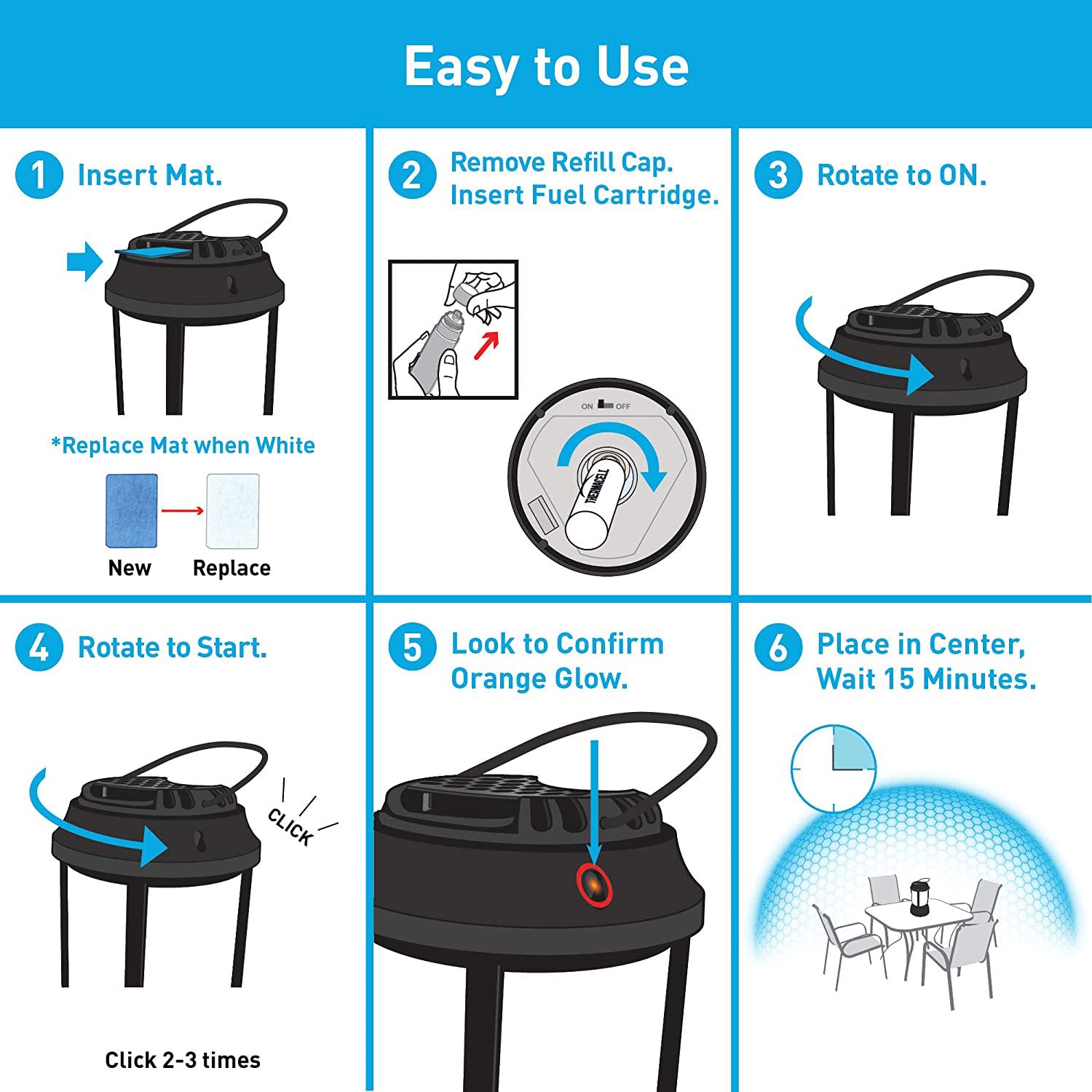 Thermacell Outdoor Bristol Mosquito Repeller Lantern and Refill Packs