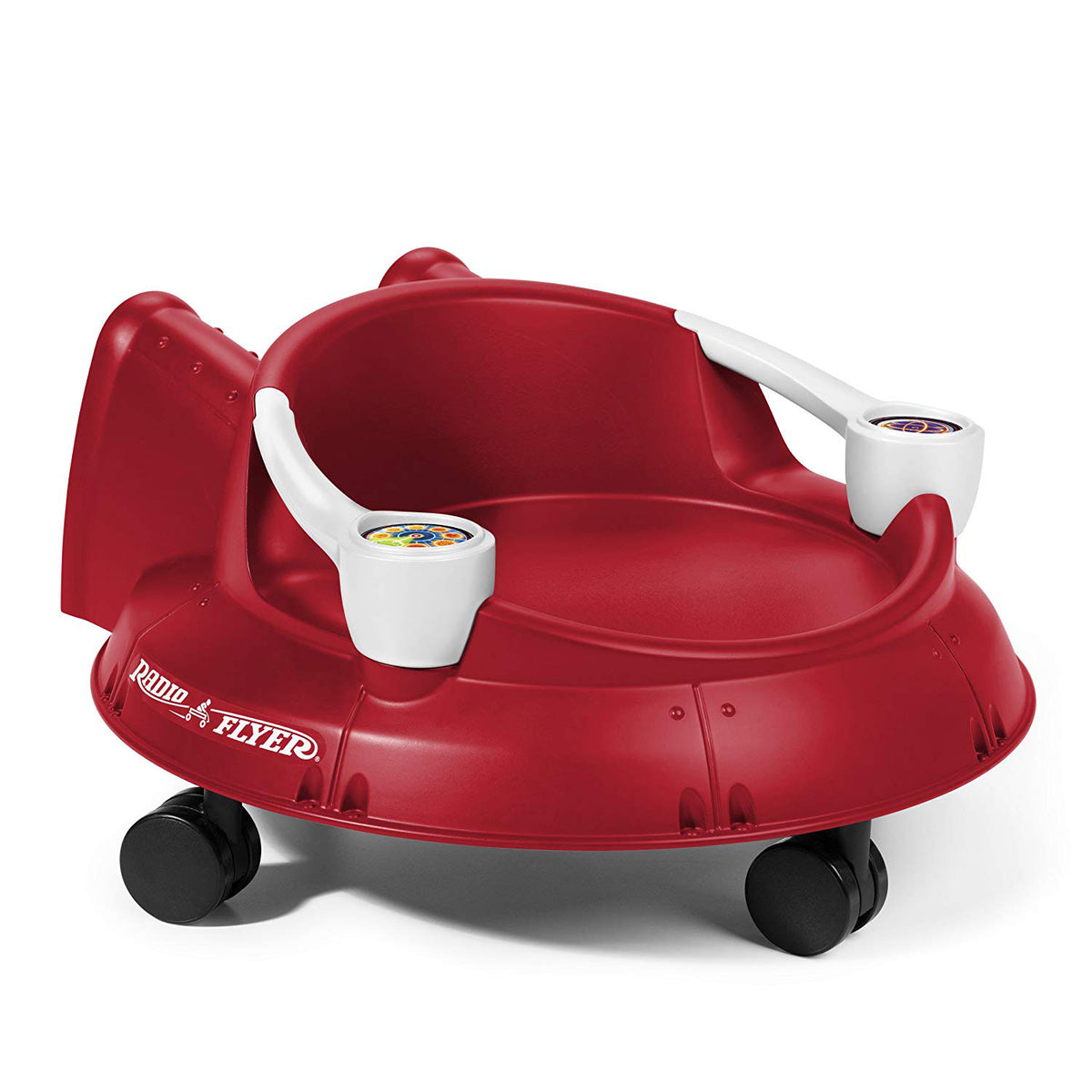 Radio Flyer Spin N Saucer 360 Degree Spin Around Toy for Ages 1 to 5, Red